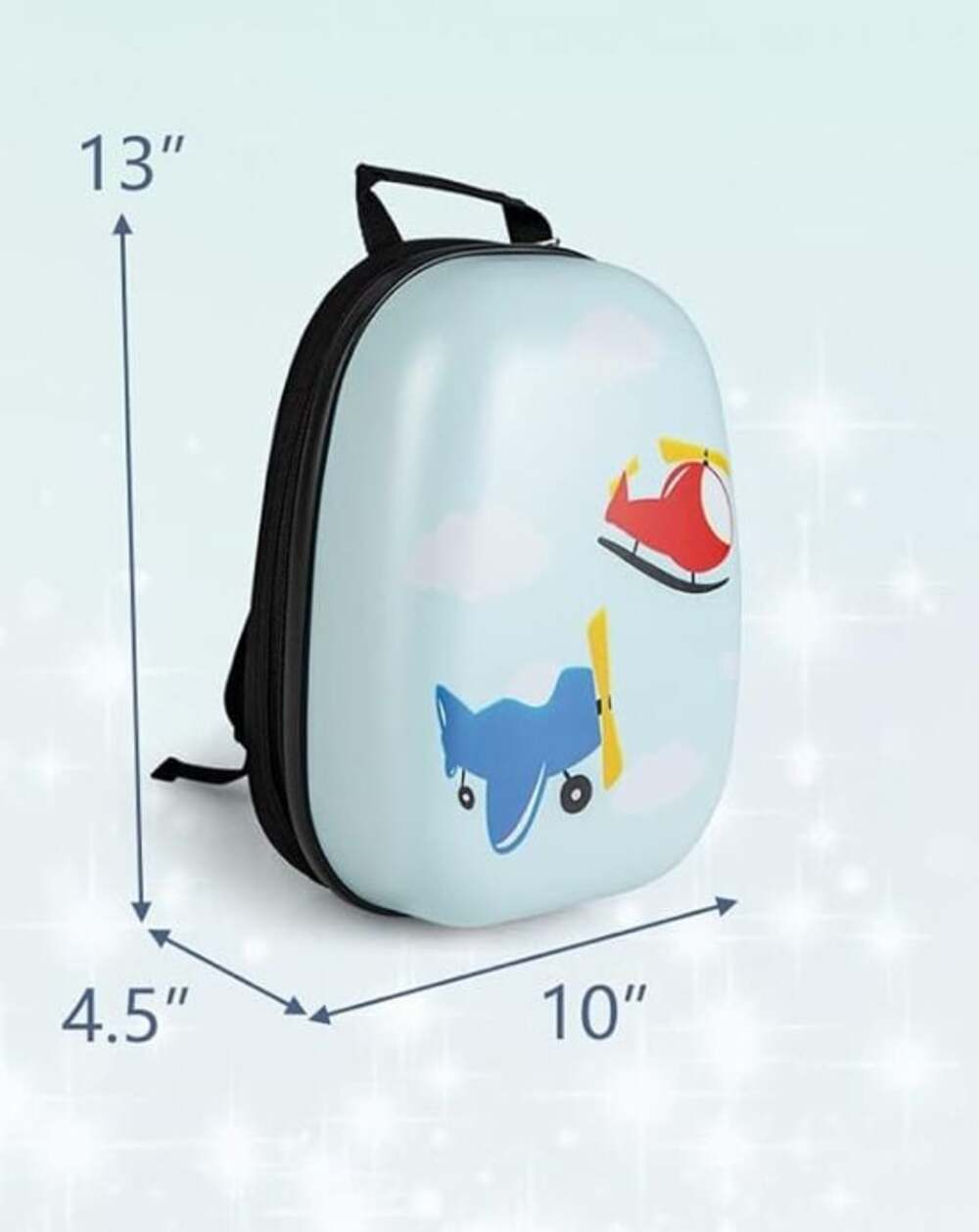 GYMAX Kids Carry On Hardcase Backpack, 12" - Picture 6 of 6